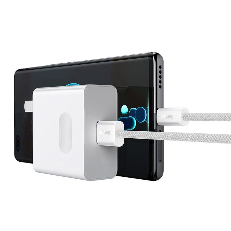 Baseus Dynamic Series USB-A - USB-C kaapeli 100W 2m valkoinen