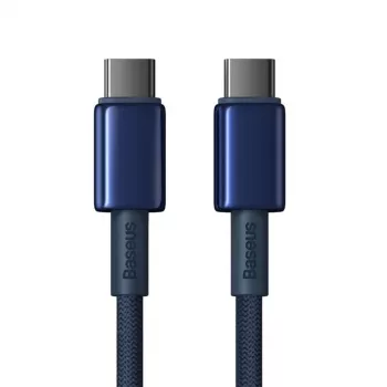 Baseus Tungsten Gold USB-C - USB-C kaapeli 100W PD 1m sininen