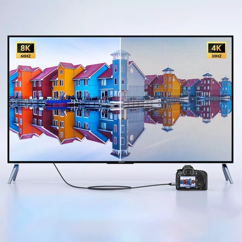 UGREEN HD163 Mini-HDMI-HDMI-8K-kaapeli 2m musta