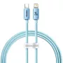 Baseus Crystal Shine USB-C - Lightning -kaapeli 20W, 1,2m, sininen