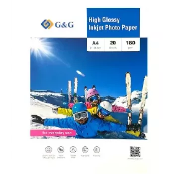 G&G Ninestar valokuvapaperi A4, 180 g/m², 20 arkkia (20287)