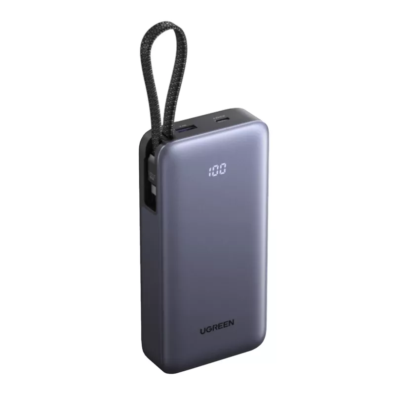UGREEN PB537 20000 mAh 55W varavirtalähde harmaa