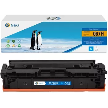 G&G XL-värikasetti yhteensopiva Canon 067H cyan kanssa
