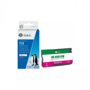 G&G mustekasetti, yhteensopiva HP 712XL (3ED68A) kanssa, 29 ml, magenta