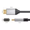 ORICO H4Y1 HDMI 2.0 -kaapeli 5 m musta 4K 60Hz 18Gbps kullatut liittimet