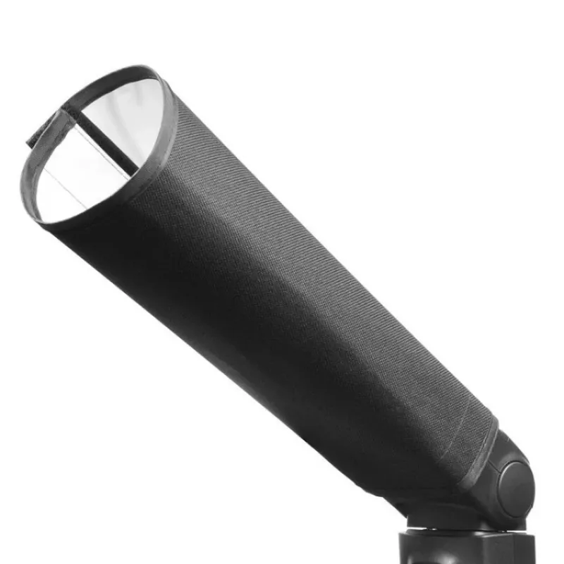 Godox SN3030 Snoot Speedlite-salamaan hunajakennolla ja värikalvoilla