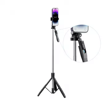 XO SS15 Bluetooth-selfietikku-jalusta, 180 cm, musta