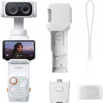 Insta360 Luna Ultra Standard Bundle taskukokoinen gimbal-kamera, Stellar White (LUNA02)