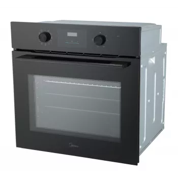 Midea MBO65M80M1-BK kalusteisiin asennettava sähköuuni, 70L, kosketusnäyttö, musta