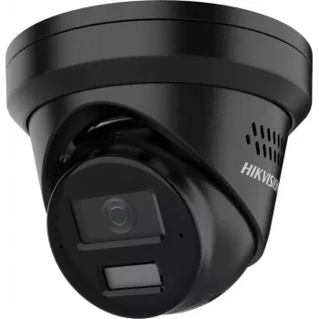 Hikvision 8 MP 4K UHD turret-verkkokamera AcuSense- ja Smart Hybrid Light -toiminnoilla, 2,8 mm kiinteä polttoväli, musta