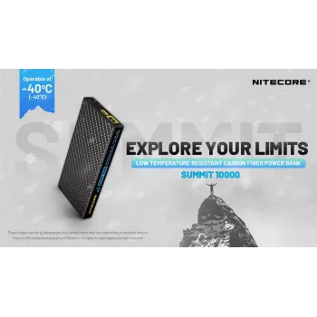 Nitecore Summit 10000 mAh 38.5W varavirtalähde musta