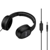 AWEI GM-6 over-ear-pelikuulokkeet mikrofonilla, johdollinen 3,5 mm liitäntä, 40 mm elementit, musta