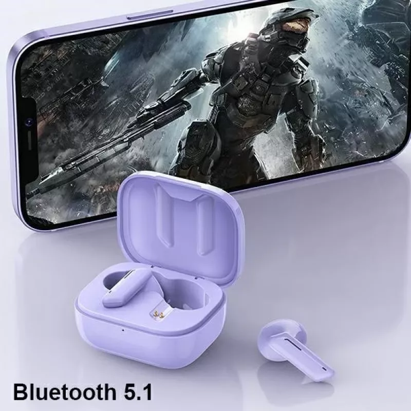 AWEI T36 TWS+ Bluetooth 5.1 True Wireless Stereo -nappikuulokkeet latauskotelolla - vihreä