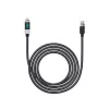 ORICO LDC2L USB-C - Lightning kaapeli LED-tehonäytöllä, PD 29W, 480 Mbps, 1,5 m, musta
