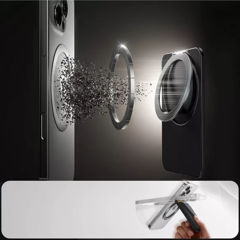 JOYROOM JR-ZS432 magneettinen lompakko MagSafe-yhteensopiville - musta