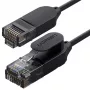 UGREEN NW122 Cat.6A UTP Ethernet-verkkokaapeli RJ45, 5m, musta
