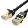 UGREEN NW107 Cat.7 S/FTP Ethernet-kaapeli, RJ45, 2m, musta