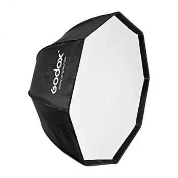 Godox SB-UBW95 95 cm kahdeksankulmainen sateenvarjosoftbox Bowens-kiinnityksellä, hopeinen sisäpinta, diffuusorit ja kantolaukku