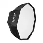Godox SB-UBW95 95 cm kahdeksankulmainen sateenvarjosoftbox Bowens-kiinnityksellä, hopeinen sisäpinta, diffuusorit ja kantolaukku