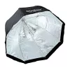 Godox SB-UBW95 95 cm kahdeksankulmainen sateenvarjosoftbox Bowens-kiinnityksellä, hopeinen sisäpinta, diffuusorit ja kantolaukku