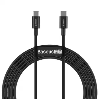 Baseus CATYS-C01 USB-C - USB-C 100W PD pikalatauskaapeli 2m musta