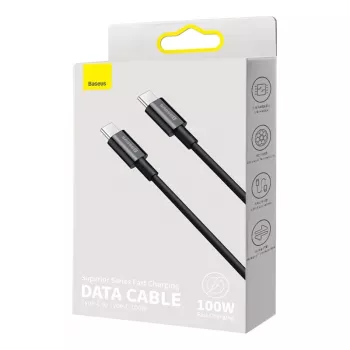 Baseus CATYS-C01 USB-C - USB-C 100W PD pikalatauskaapeli 2m musta