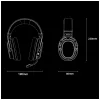 AWEI AT36 langattomat over-ear-kuulokkeet mikrofonilla, Bluetooth 5.4, musta