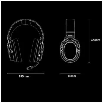 AWEI AT36 langattomat over-ear-kuulokkeet mikrofonilla, Bluetooth 5.4, musta