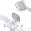 USAMS sisäänvedettävä 3-in-1-latauskaapeli säilytyslaatikolla – USB-A - USB-C/Lightning/Micro USB, 60W, hopea