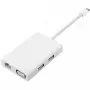 Xiaomi Mi USB-C - VGA Gigabit Ethernet -moniadapteri (valkoinen/hopea)