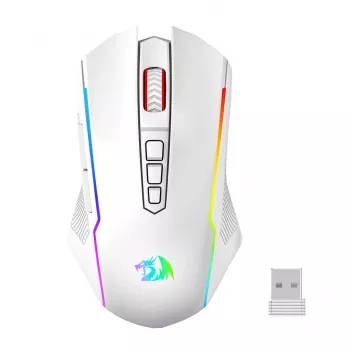 Redragon M914W-RGB NIX langaton pelihiiri, 5000 DPI, valkoinen