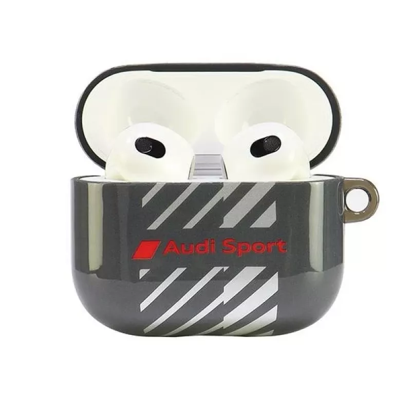 Audi IML Sport AirPods 3 -kotelo musta AUS-IMLAP3-RSQ/D1-BK