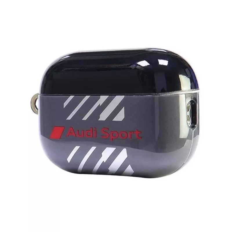Audi IML Sport -kotelo AirPods Pro 2:lle, musta AUS-IMLAPP2-RSQ/D1-BK