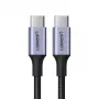 UGREEN USB-C - USB-C -kaapeli 100W 5A musta 1,5m