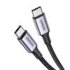 UGREEN USB-C - USB-C -kaapeli 100W 5A musta 1,5m