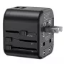 USAMS T55 yleinen matkalaturi 2xUSB 12W US/AU/EU/UK musta CC173TC01