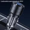 USAMS C36 95W pikalaturi autoon USB + USB-C musta CC176CC01 (US-CC176)