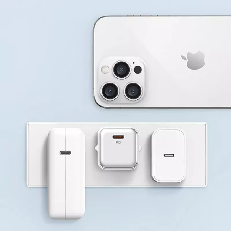 USAMS X-ron Series 30W USB-C PD3.0 -seinälaturi, valkoinen (EU-pistoke) - US-CC186