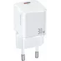 USAMS T45 Mini 30W USB-C PD3.0 seinälaturi valkoinen CC148TC02 (US-CC148)
