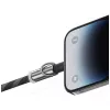 USAMS SJ746 30W USB-C - Lightning latauskaapeli kantolenkillä 1,2 m vihreä