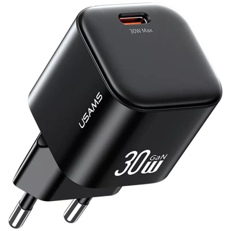 USAMS JO Series CC262 30W GaN USB-C virtalähde 1 m USB-C-kaapelilla - valkoinen