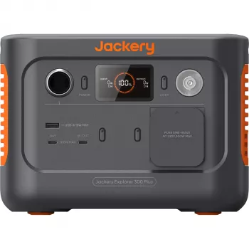 Jackery Explorer 300 Plus 288Wh LiFePO4 kannettava voimala 300W AC, 100W PD, Solar Ready