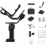 ZHIYUN CRANE 4 COMBO 3-akselinen kamera-gimbal-vakain 6kg hyötykuormalla, 12h akku, kosketusnäyttö ja täytevalo, musta