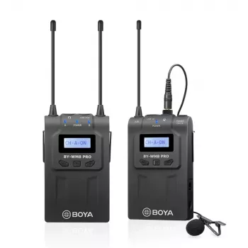 BOYA BY-WM8 Pro-K1 UHF kaksikanavainen langaton lavalier-mikrofonijärjestelmä