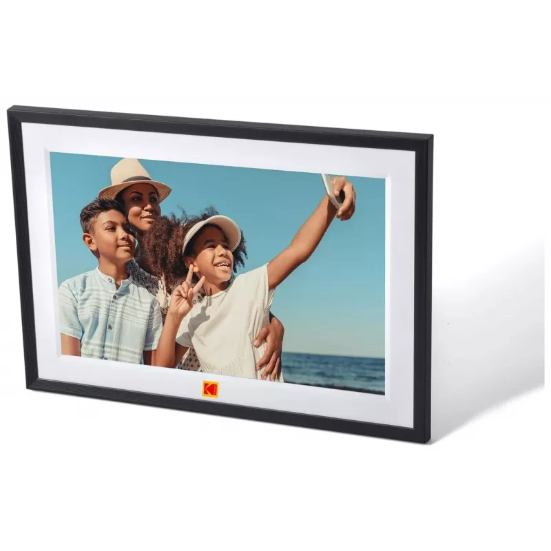 KODAK RCF-1018 Wi-Fi-digitaalinen valokuvakehys kosketusnäytöllä, 32 GB, musta
