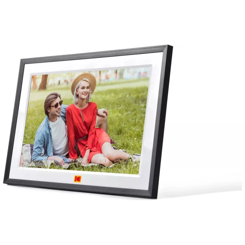 KODAK RCF-1018 Wi-Fi-digitaalinen valokuvakehys kosketusnäytöllä, 32 GB, musta