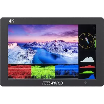 FEELWORLD T7 PLUS 7 tuuman 2200nit 1920x1200 IPS 3D LUT kameran päälle asennettava kenttämonitori HDMI-läpiviennillä