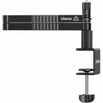 ULANZI LS26 mikrofoniteline kääntövarrella ja pöytäkiinnikkeellä, 750 mm ulottuvuus, alumiiniseos, musta