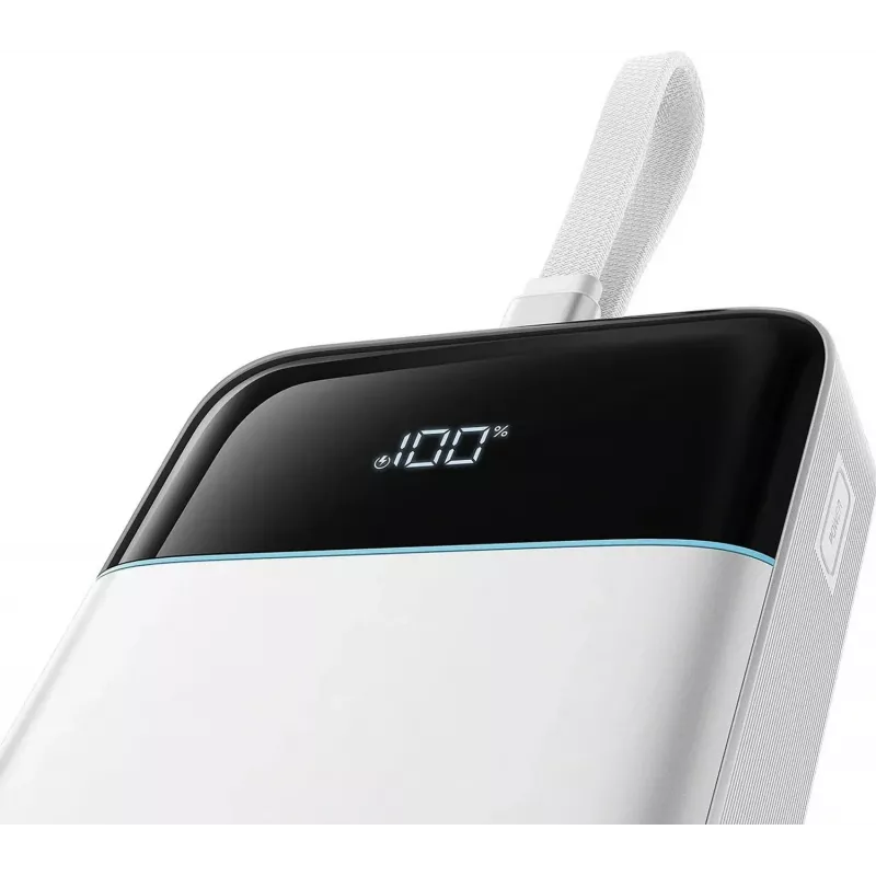 CUKTECH LPB252N 120W 25000mAh varavirtalähde integroidulla USB-C-kaapelilla - valkoinen
