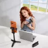 ULANZI Mini selfie-tikku-jalusta Bluetooth-kaukolaukaisimella älypuhelimille, musta